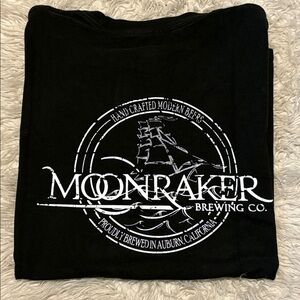 Moon raker brewing company black t-shirt